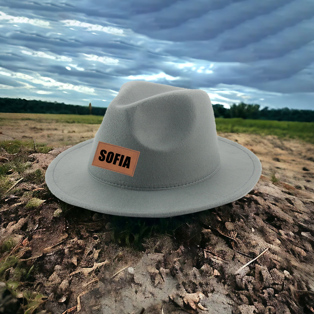 Personalized Leather Patch Cowboy Hat for Comfort & Unique | CWBeach99