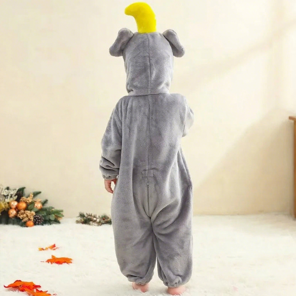 Personalized Leather Patch Baby Animal Romper  | CWBaby287