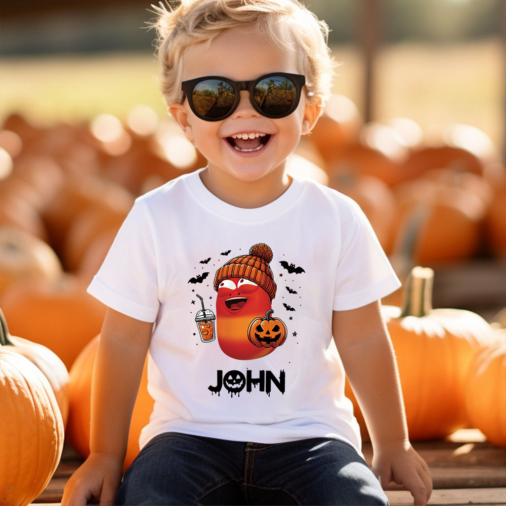 Personalized Larva's Halloween Funny Kid Shirt | Larva05