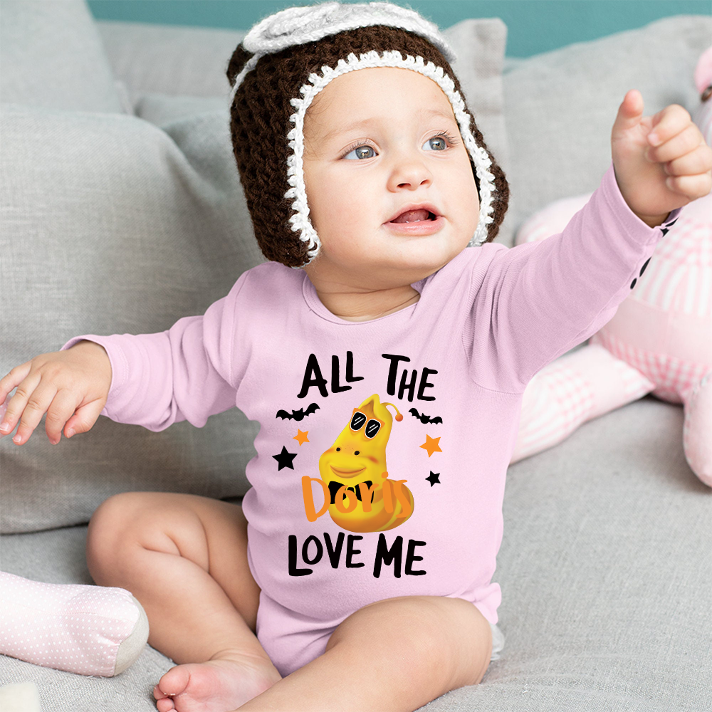 Personalized Larva's Halloween Funny Baby Romper | Larva17