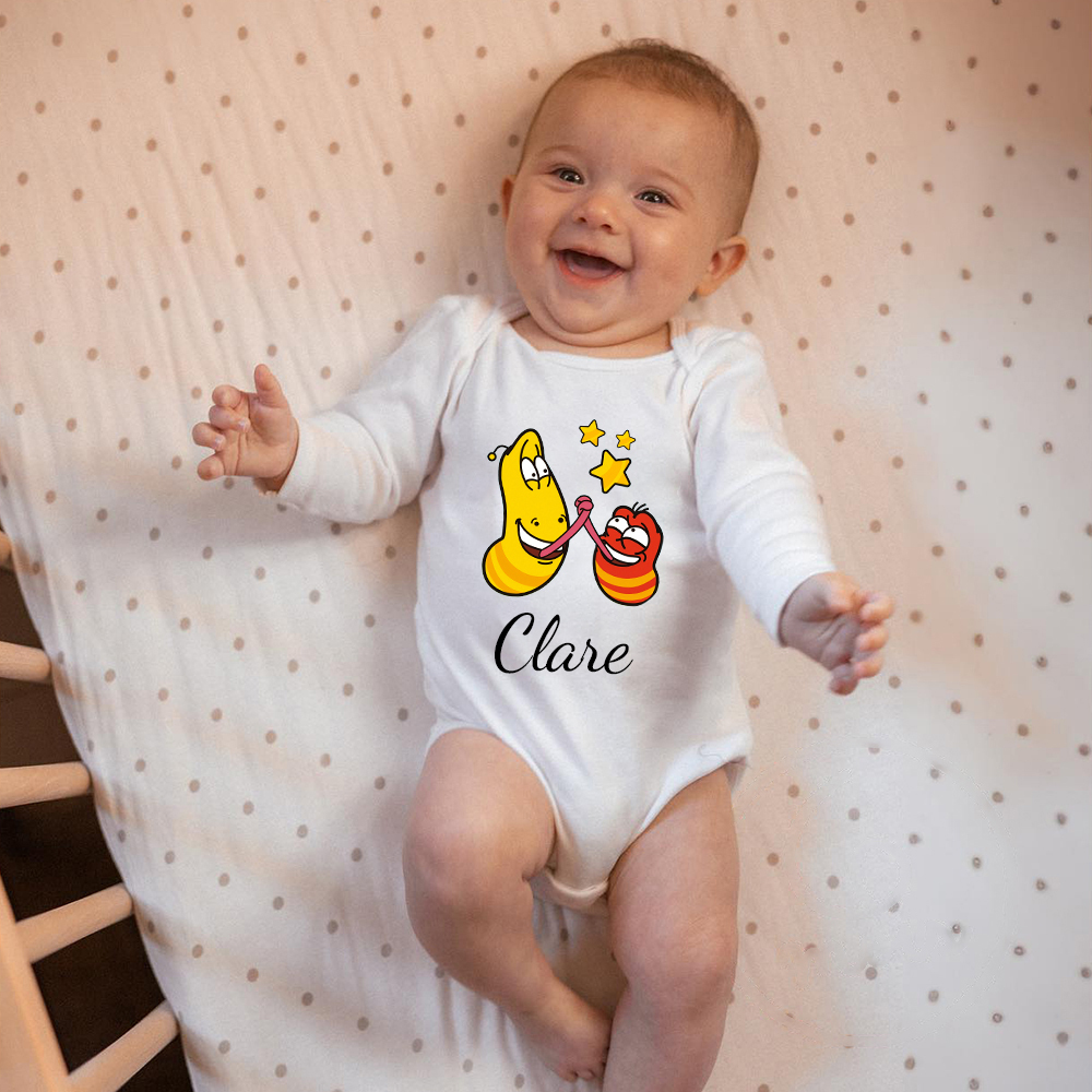 Personalized Larva's Funny Baby Romper | Larva23