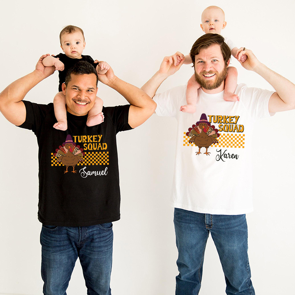 Personalized Turkey Squad Family Matching Shirt | CWThanks09