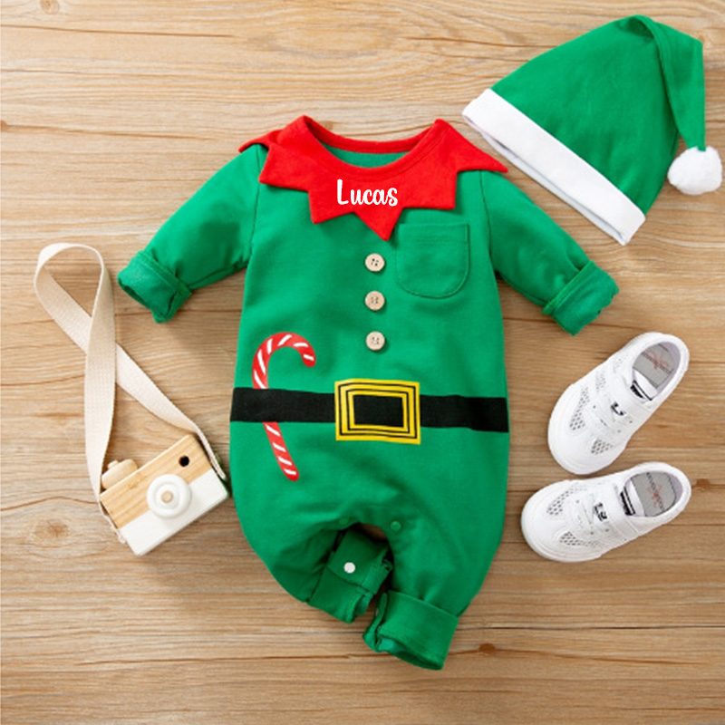 Personalized Newborn Baby Christmas Outfits | MCGift140