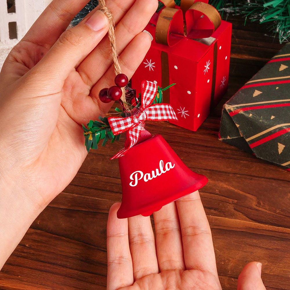 Personalized Jingle Bell Christmas Tree Ornament | MCGift193