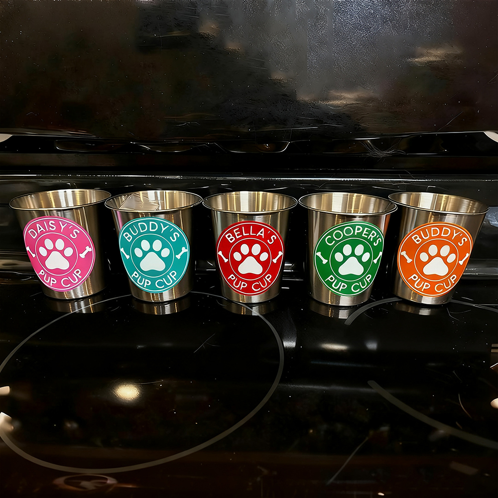 Personalized Pet Stainless Steel Reusable Pup Cup Mug | BKPet26301