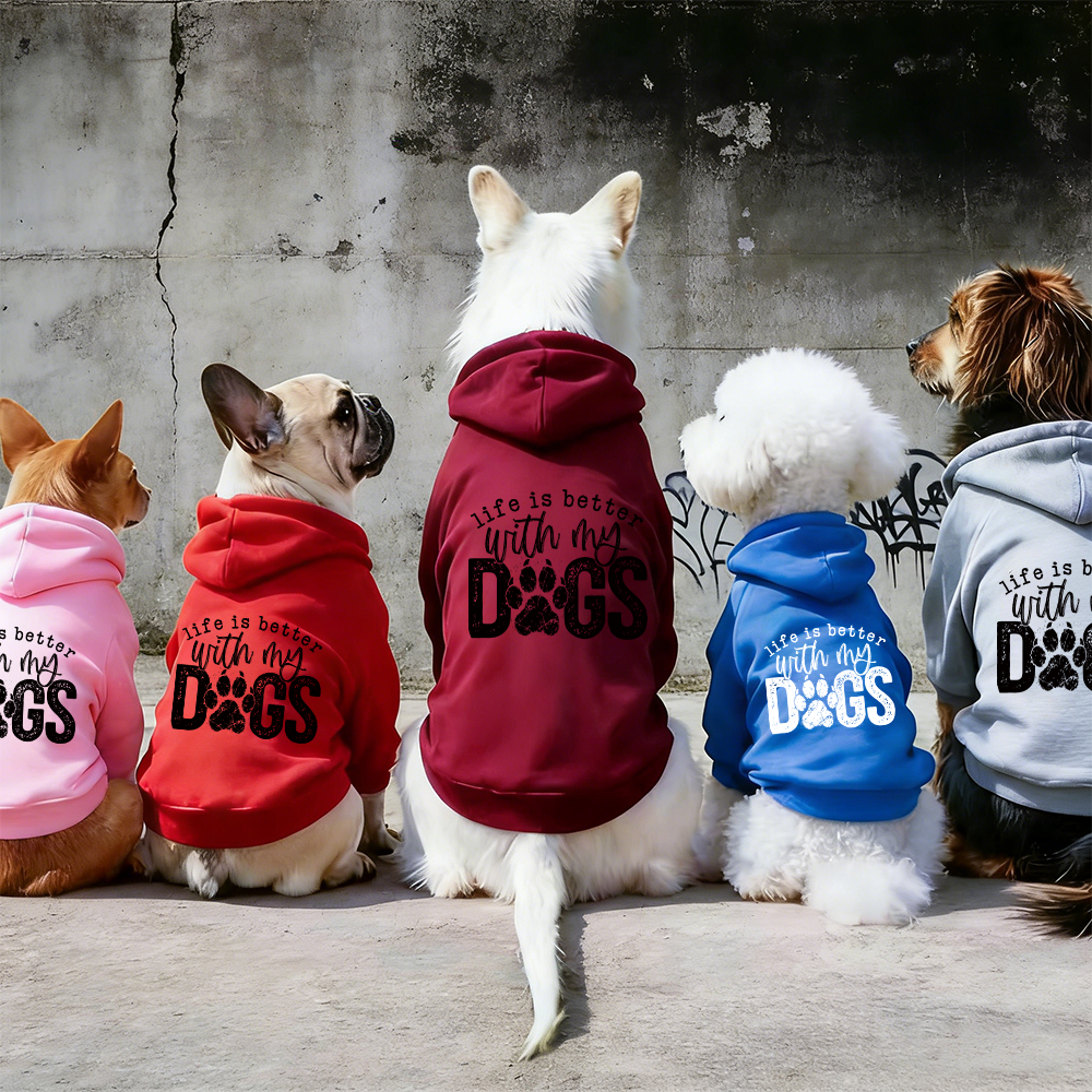 LIFE IS BETTER WITH MY DOSS Puppy Hoodie | BKPet325