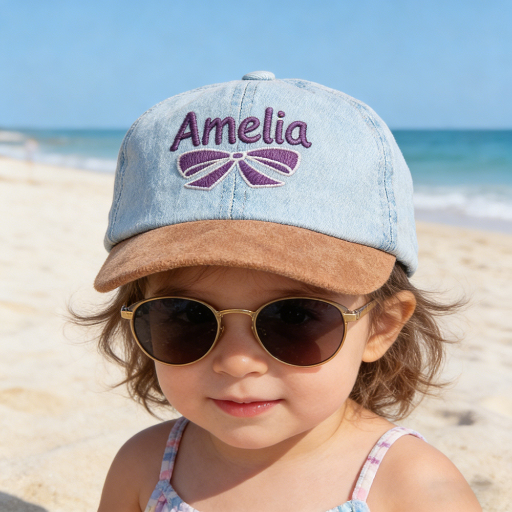 Personalized Embroidery Kid Denim Baseball Hat | CWBeach217