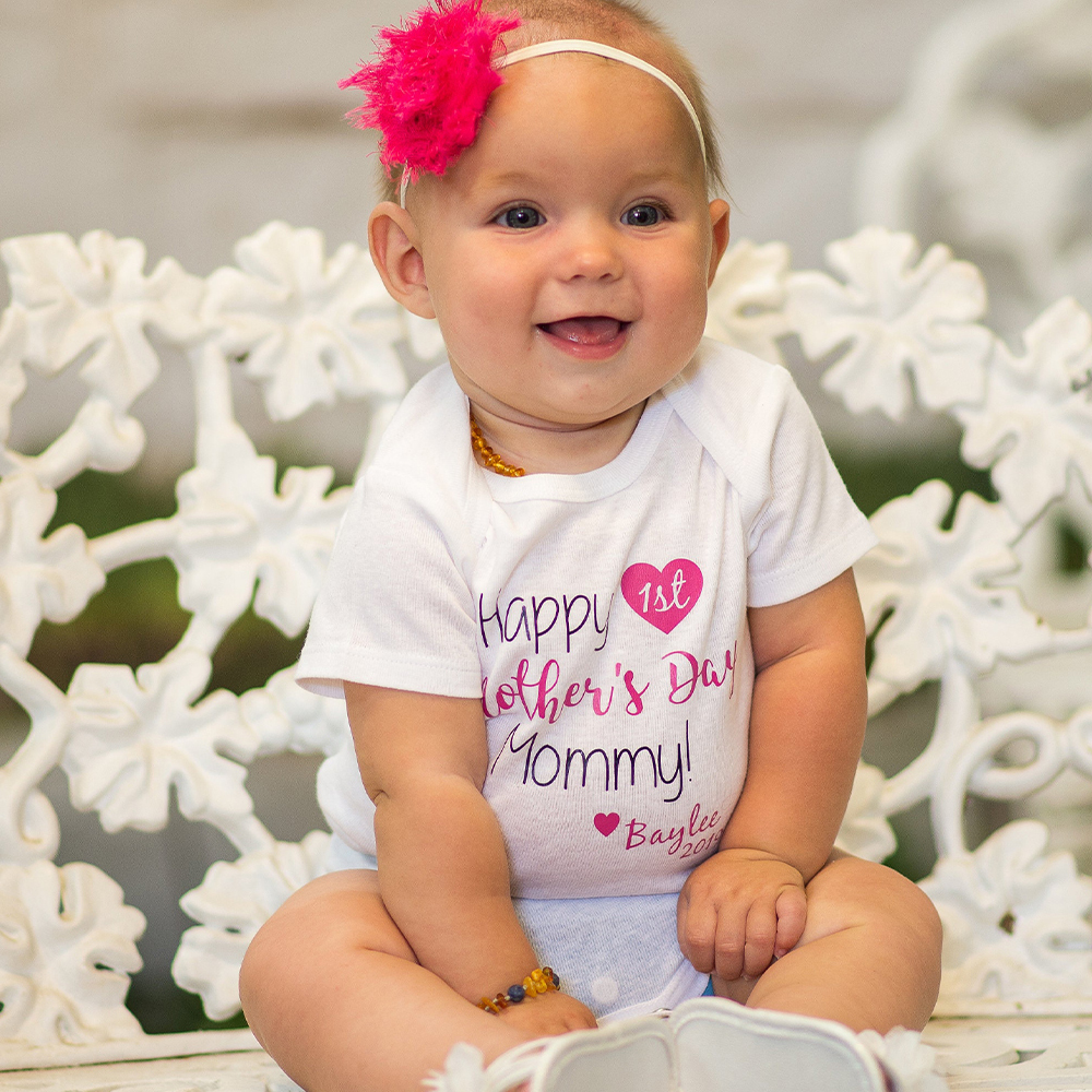 Personalized First Mother's Day Mommy and Baby Outfit | CWFamily139