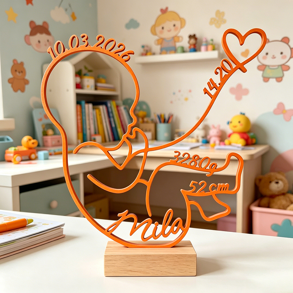 Personalized 3D Baby Birth Stand Decor for Unique & Love | CWGift59