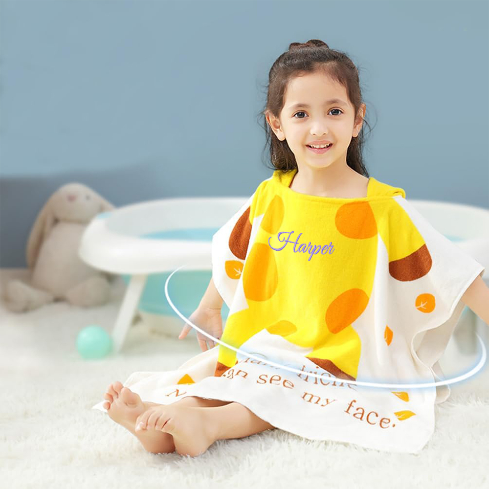 Personalized Embroidery Original Hooded Beach Towel | Cwbeach125