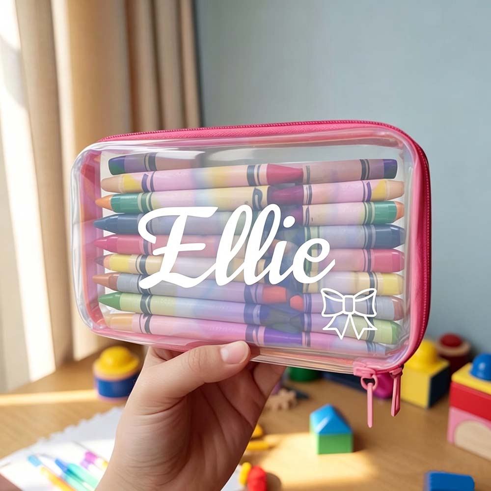 Personalized Kids Hard Shell Zipper Pencil Box | CWPack374