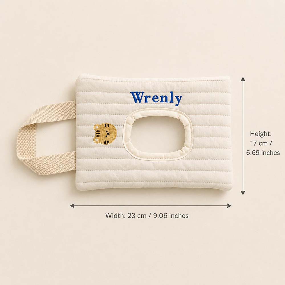 Personalized Embroidered Quilted Baby Wipe Pouch | CWBaby530