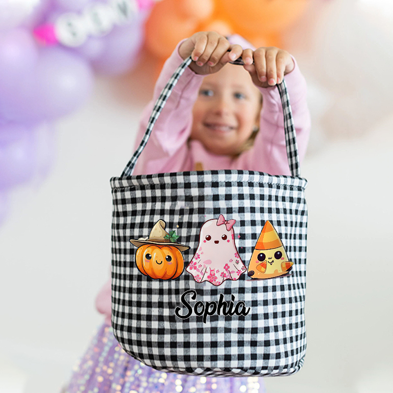 Personalized Lovely Halloween Bucket | CWHalloween1401