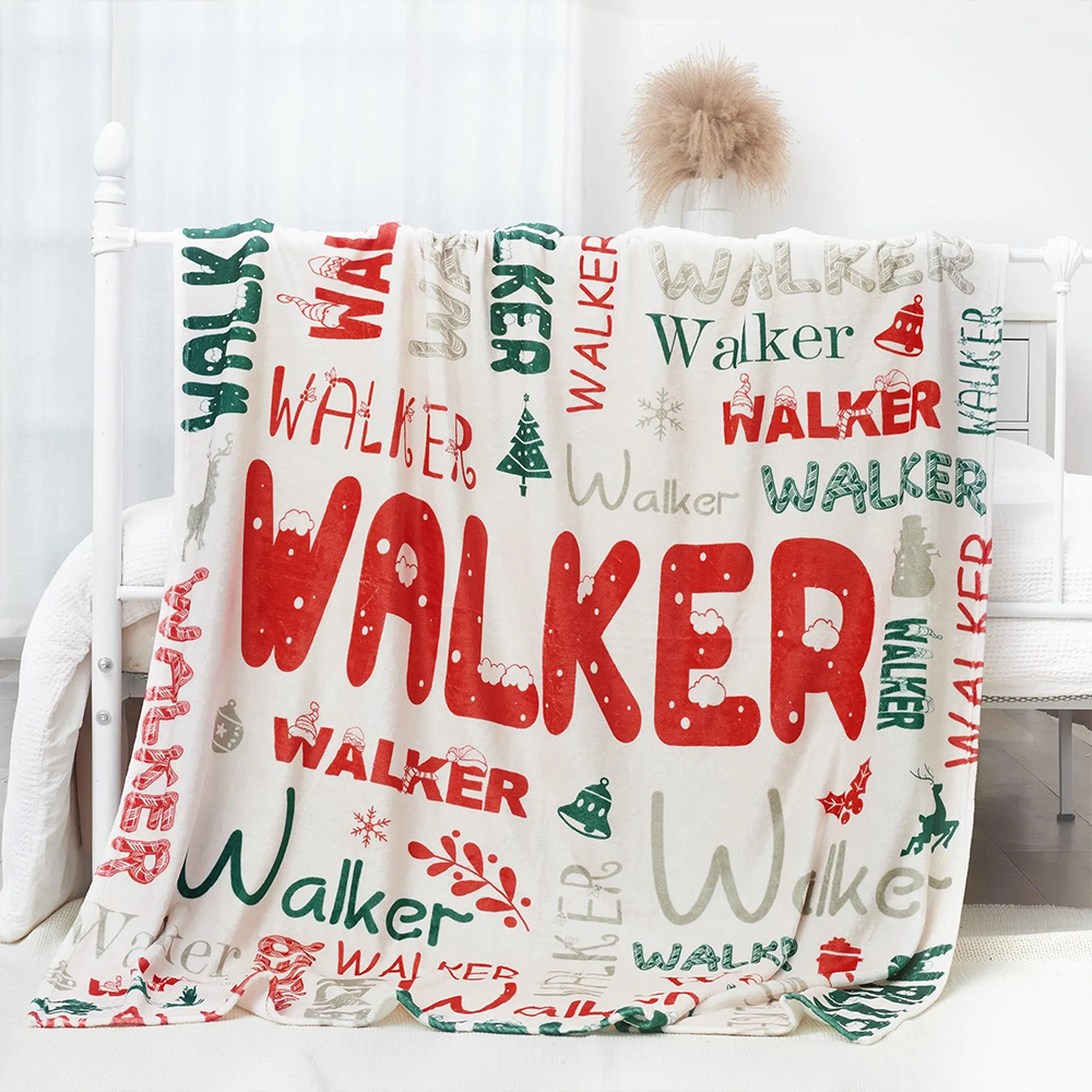 Personalized Merry Christmas Blanket for Comfort & Unique | BKMC17