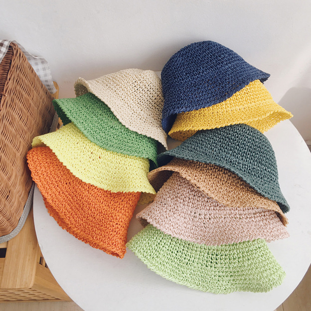 Personalized Colorful Leather Patch Straw Hat for Comfort & Unique | CWBeach86