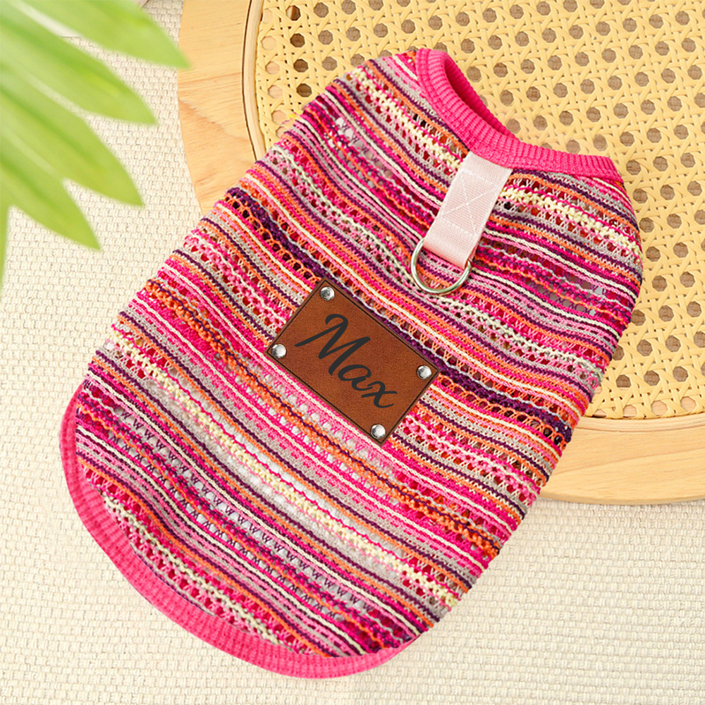 Personalized Breathable Pet Summer Cool Mesh Vest | BKPet191