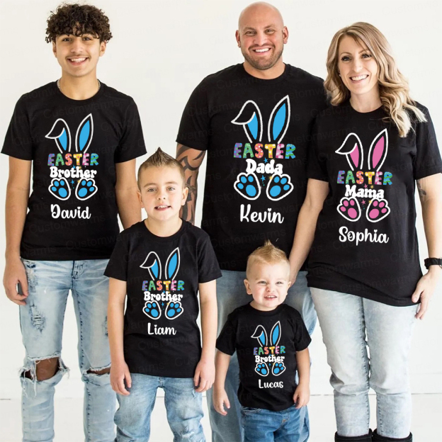 Personalized Family Happy Easter Matching Shirt | CWEaster55