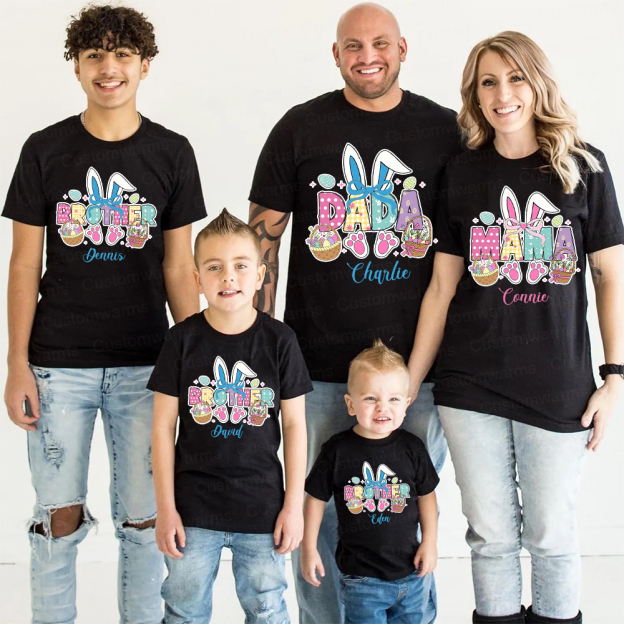 Personalized Family Happy Easter Matching Shirt | CWEaster54