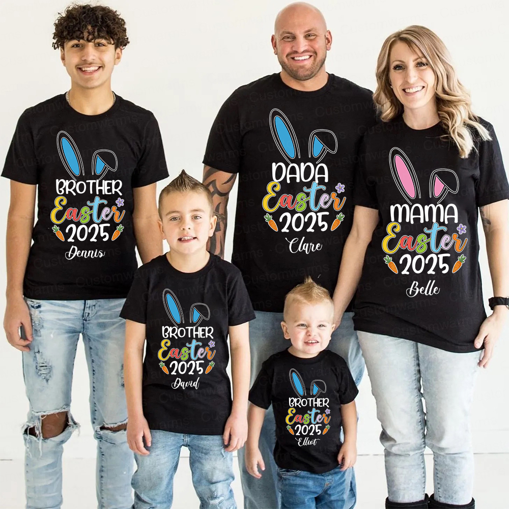 Personalized Family Happy Easter Matching Shirt | CWEaster57