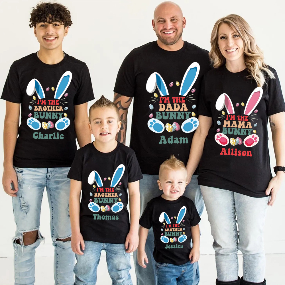 Personalized Family Happy Easter Matching Shirt | CWEaster59