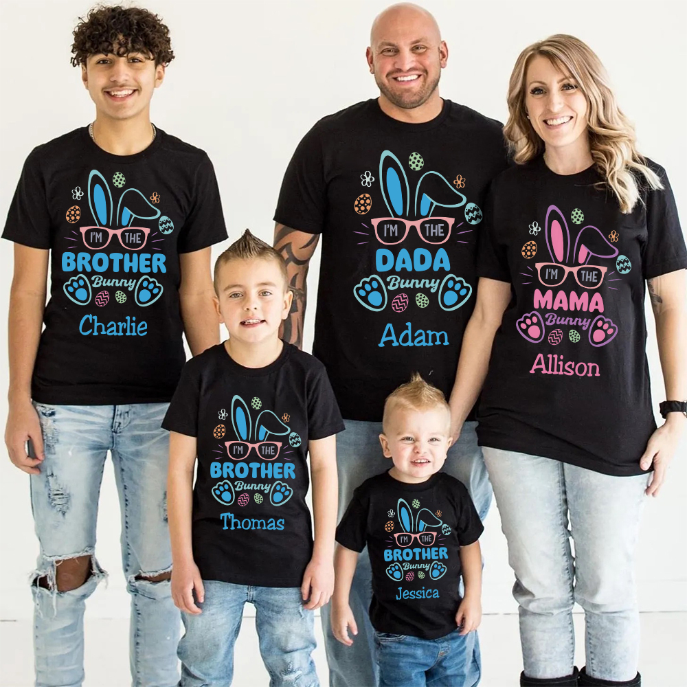 Personalized Family Happy Easter Matching Shirt | CWEaster60
