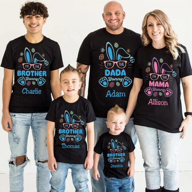 Personalized Family Happy Easter Matching Shirt | CWEaster60