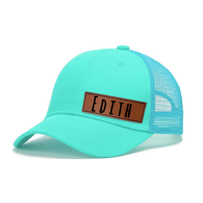 Personalized Color Leather Patch Hat for Comfort & Unique | CWBeach53