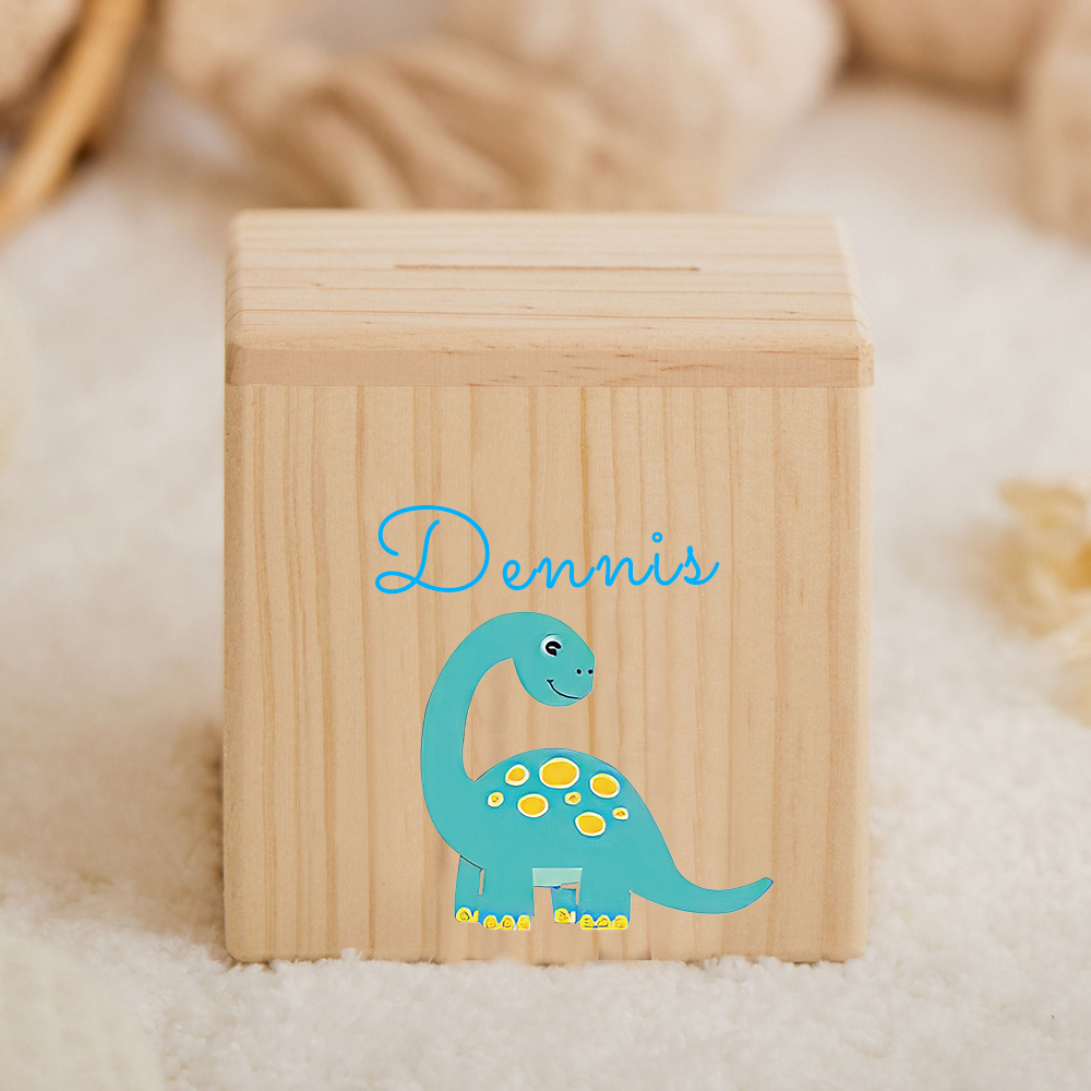 Personalized Kid Cute Animal Wooden Money Boxes | CWToy3501