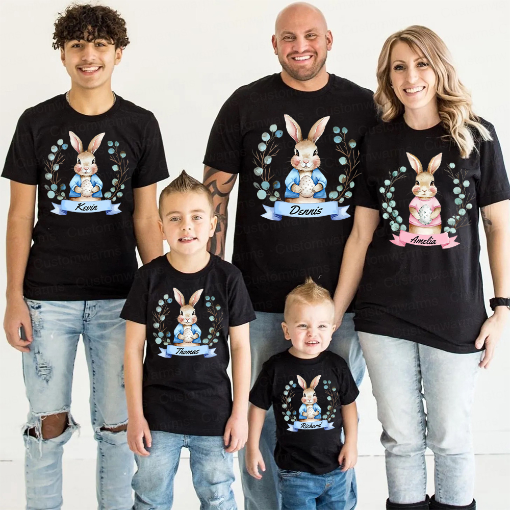 Personalized Family Happy Easter Matching Shirt | CWEaster61