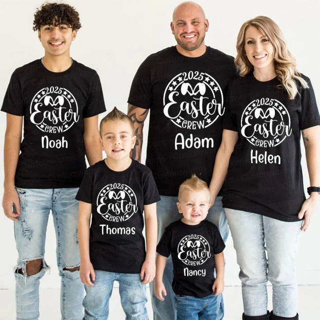 Personalized Family Happy Easter Matching Shirt | CWEaster62