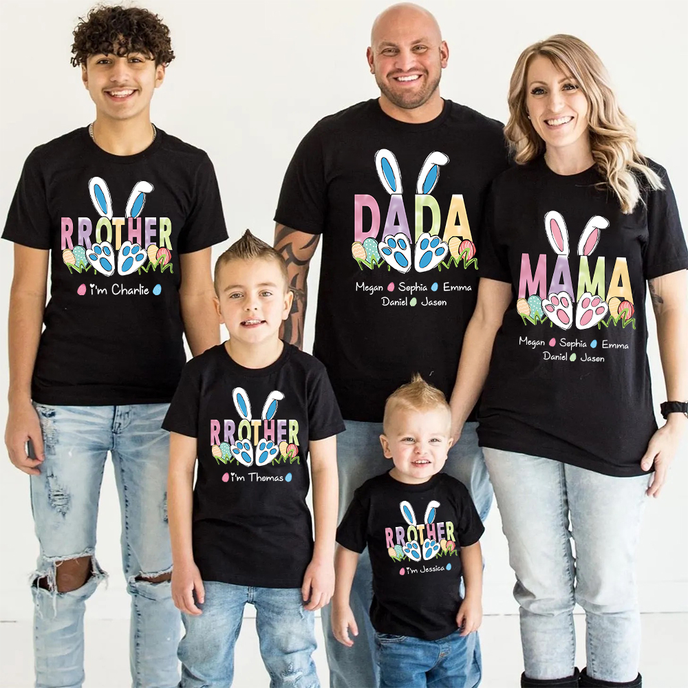 Personalized Family Happy Easter Matching Shirt | CWEaster64