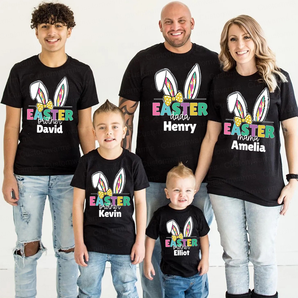 Personalized Family Happy Easter Matching Shirt | CWEaster67