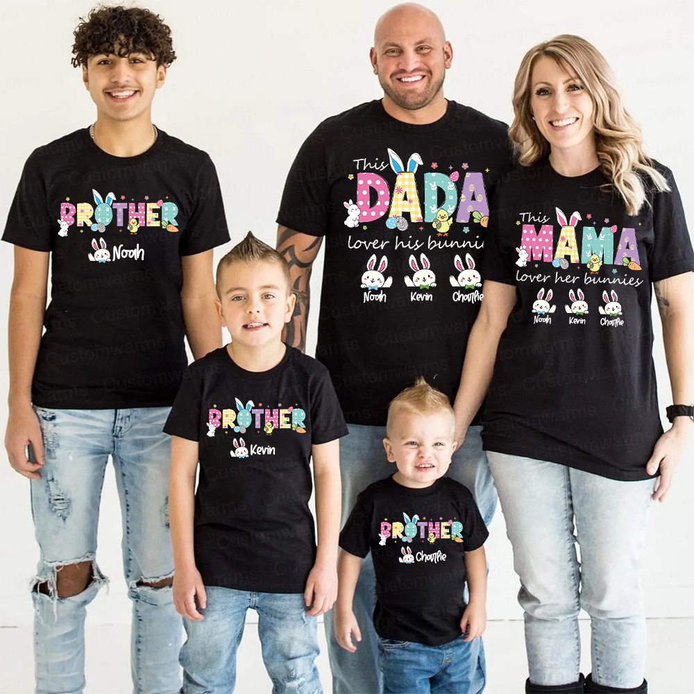 Personalized Family Happy Easter Matching Shirt | CWEaster68