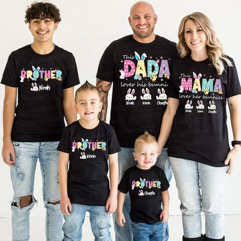 Personalized Family Happy Easter Matching Shirt | CWEaster68