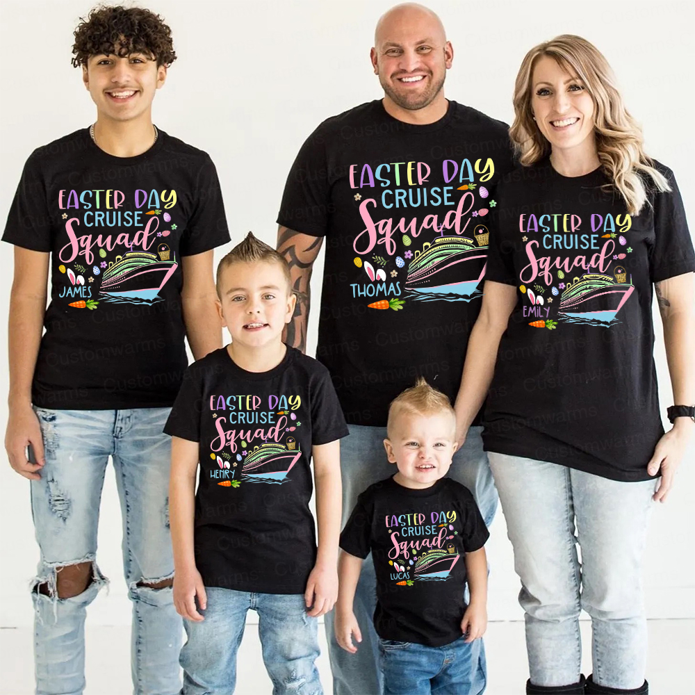 Personalized Family Happy Easter Matching Shirt | CWEaster69