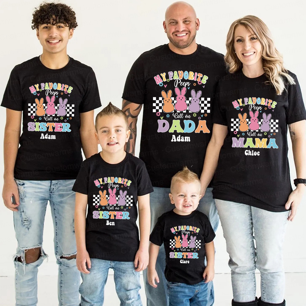 Personalized Family Happy Easter Matching Shirt | CWEaster72