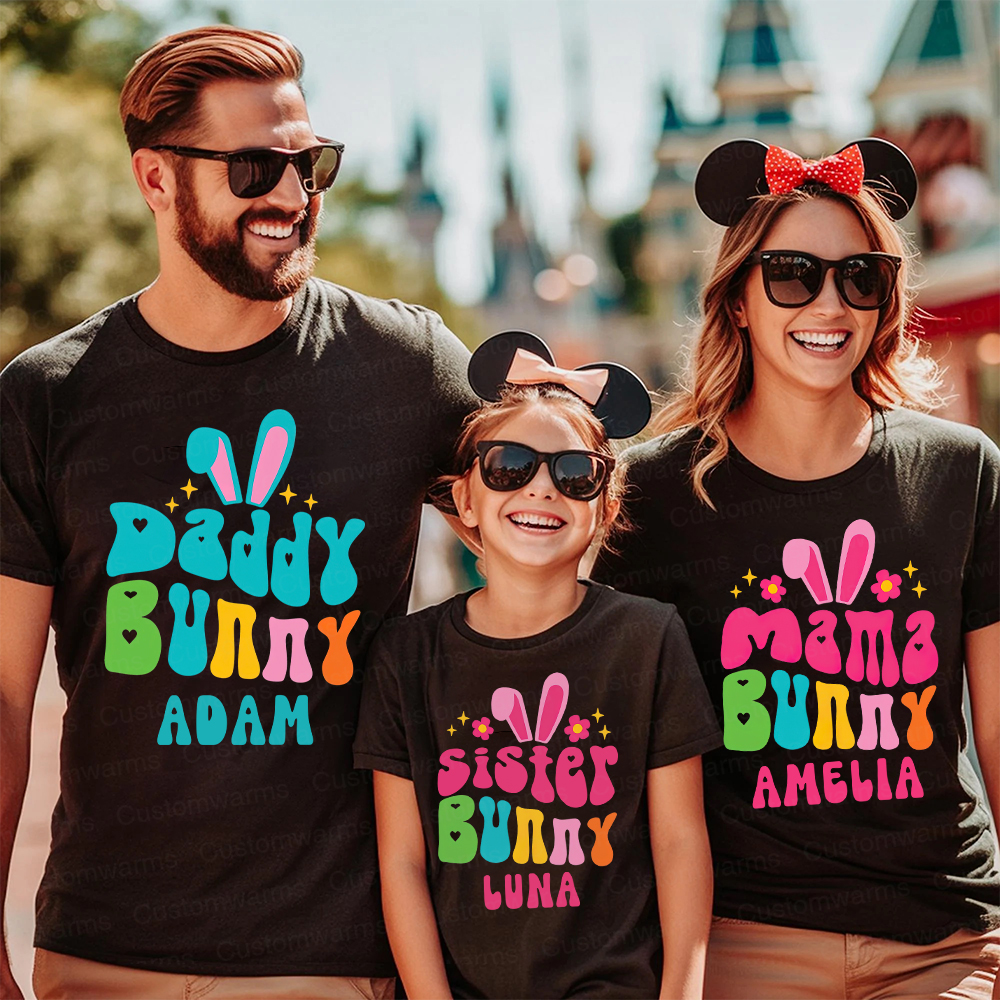 Personalized Family Happy Easter Matching Shirt | CWEaster75