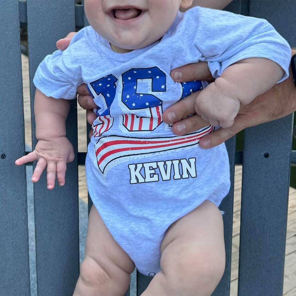 Personalized 4th of July Independence Day Romper | CWBaby246