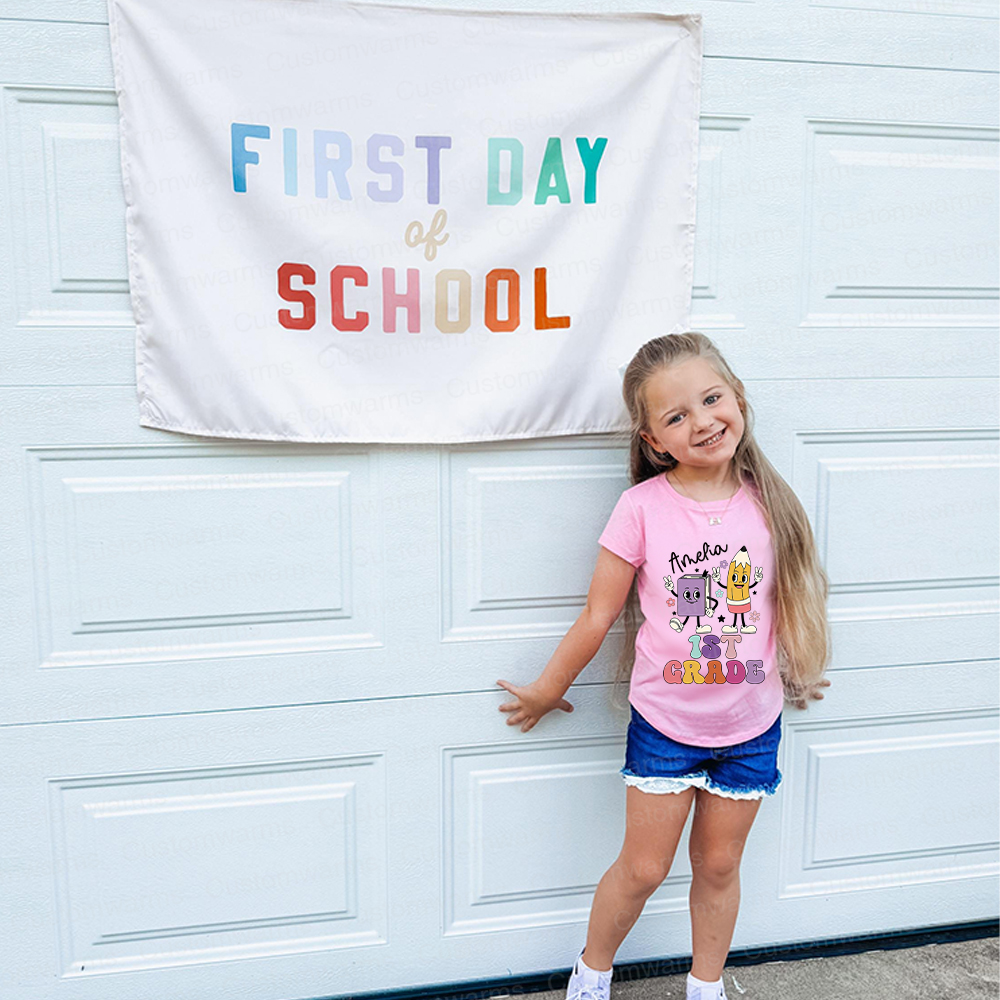 Personalized First Day Of Back To School Shirt | CWSchool32