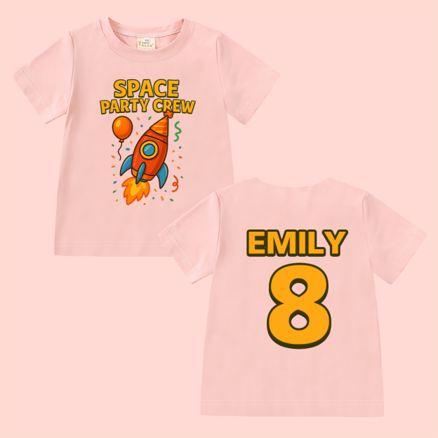 Personalized Space Party Birthday T-Shirt | inBirth33