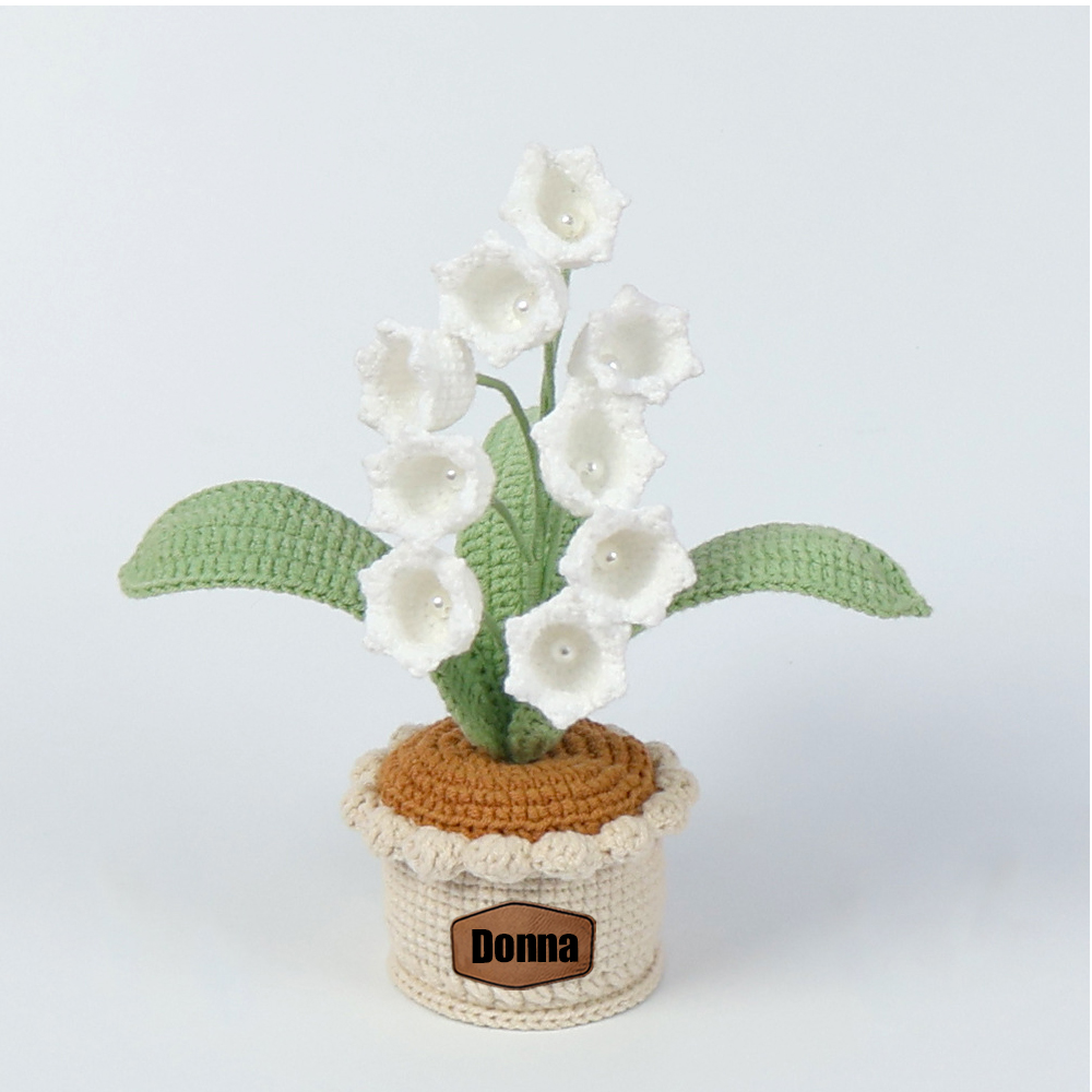 Personalized Crochet Flower in the Pot｜Gift For Mom  | CWMom17