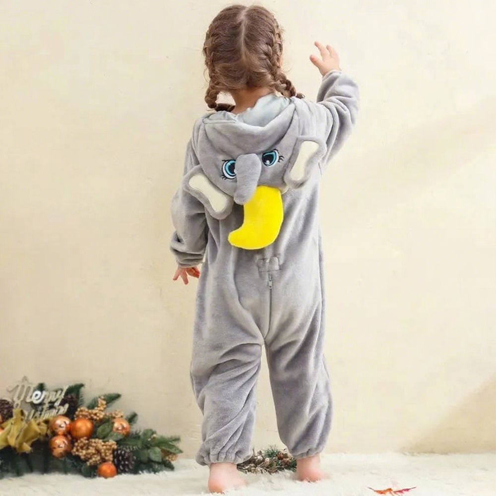 Personalized Leather Patch Baby Animal Romper  | CWBaby287