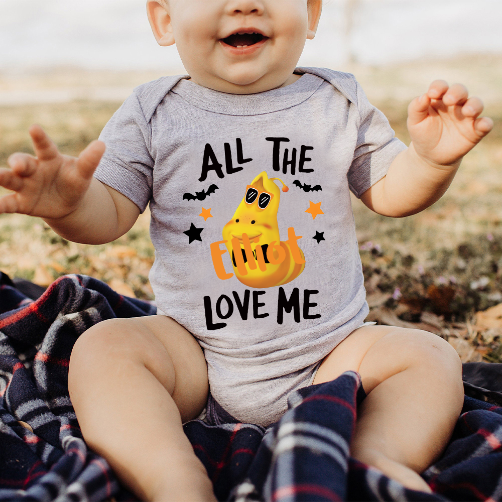 Personalized Larva's Halloween Funny Baby Romper | Larva17