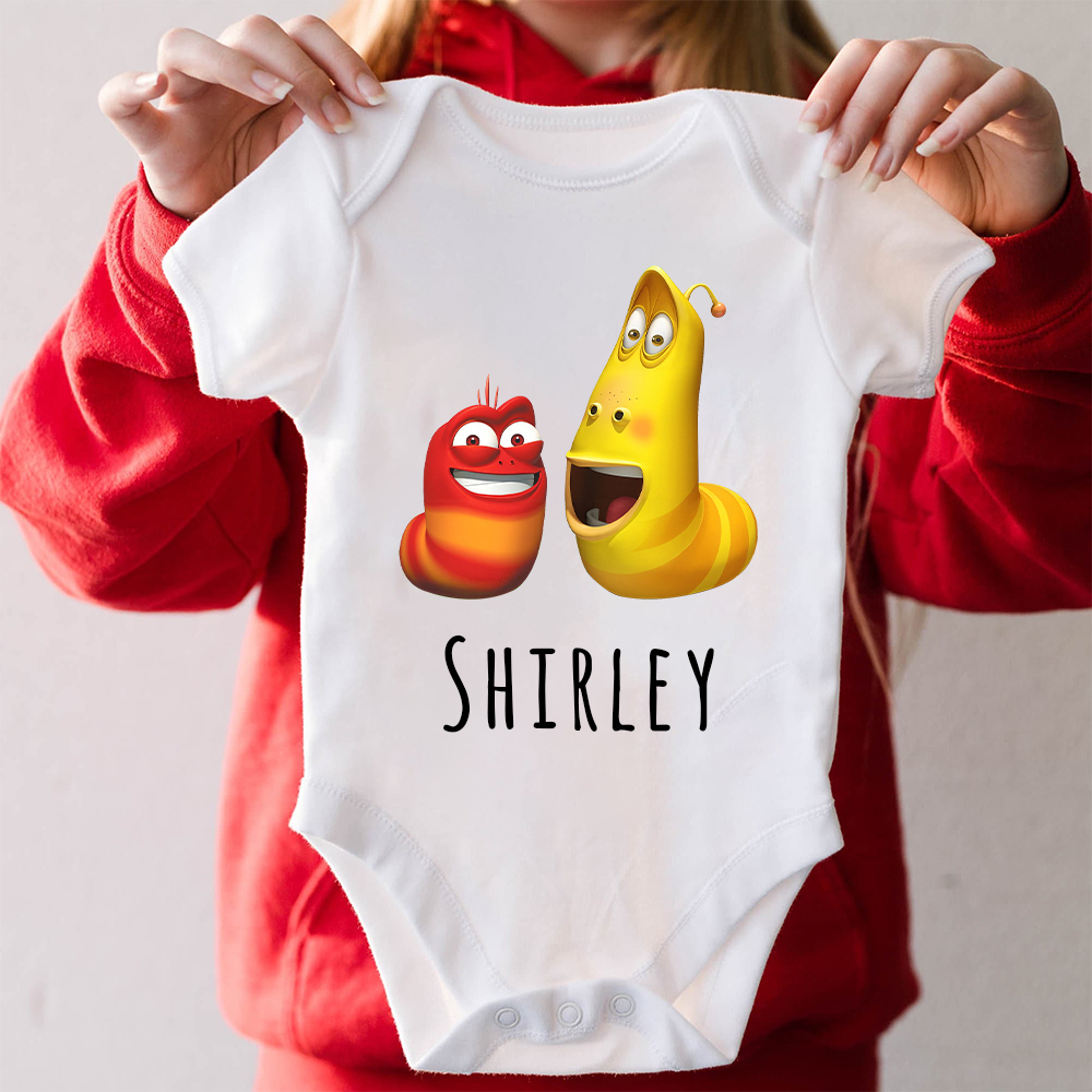 Personalized Larva's Funny Baby Romper | Larva24