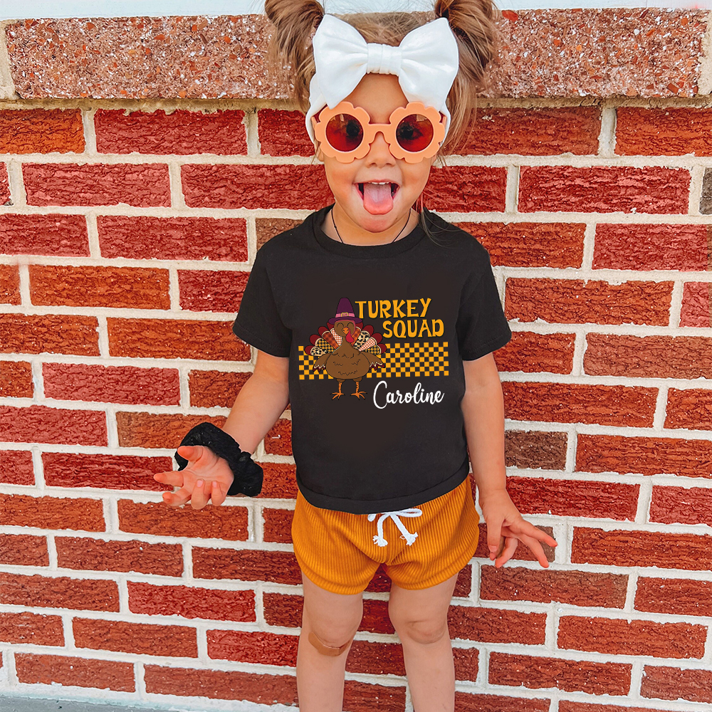 Personalized Turkey Squad Family Matching Shirt | CWThanks09