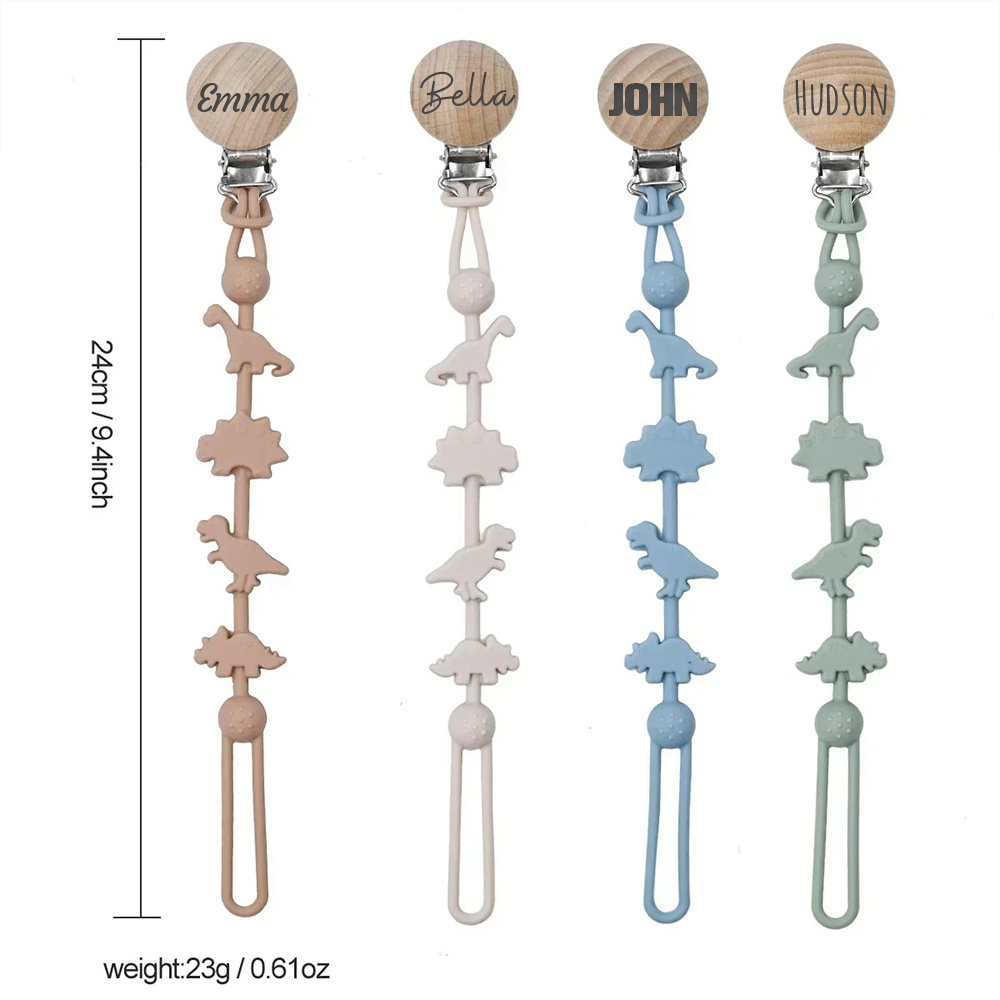Personalized Baby Pacifier Silicone Chewable Clip | CWToy155