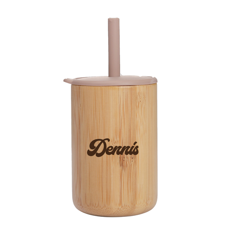 Personalized 5oz Eco-friendly Bamboo & Silicone Non-spill Cup | YouBottle57