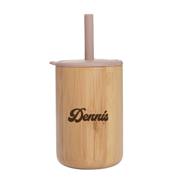 Personalized 5oz Eco-friendly Bamboo & Silicone Non-spill Cup | YouBottle57