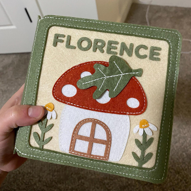 Personalized Baby Handmade Sensory Activities Felt Quiet Book | CWToy168