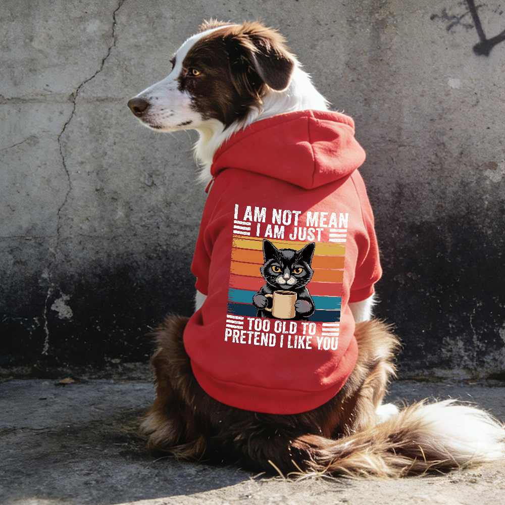 I AM NOT MEAN Puppy Hoodie | BKPet329